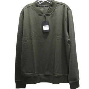 NEW ROBERT BARAKETT Mens Gawler Quarter Zip Pullover Shirt Size L Olive Green